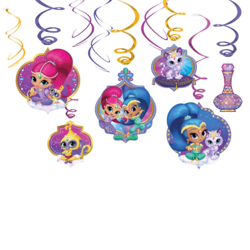 Hängedekoration Shimmer & Shine, 6 Stk.