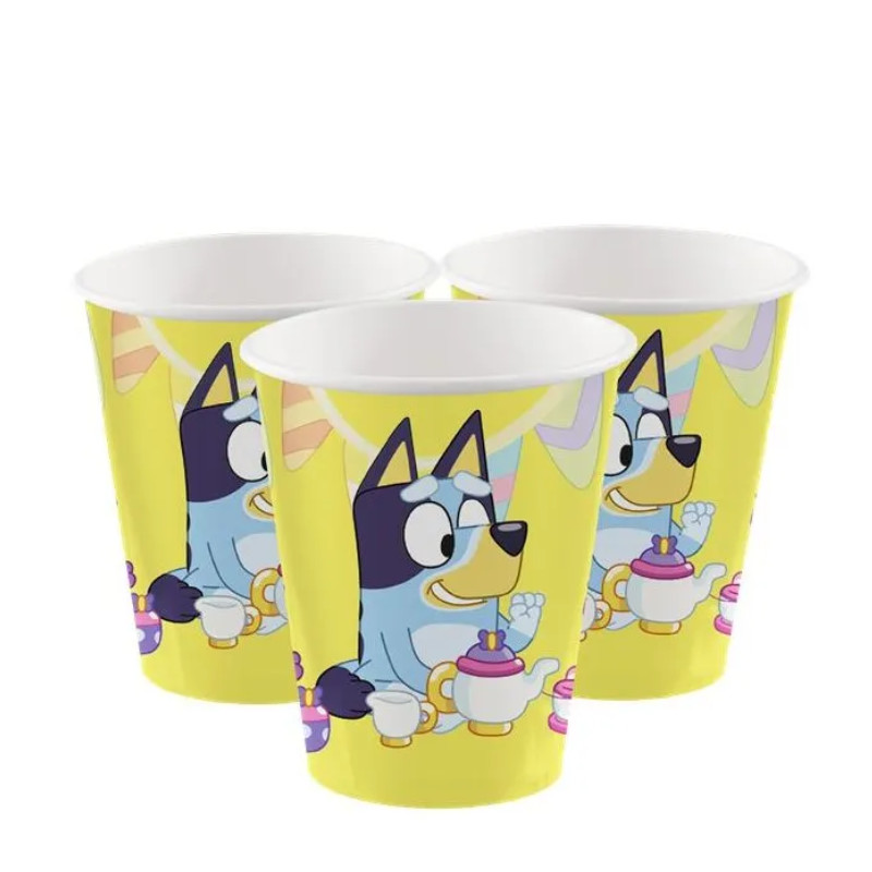 Gobelets de fête Bluey, 8 pcs.