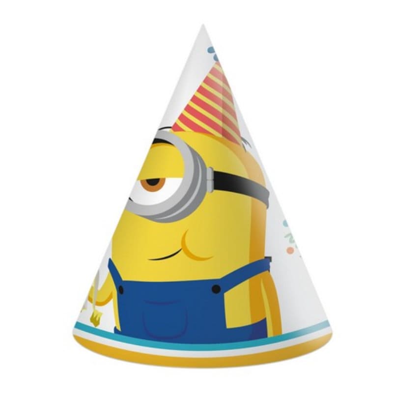 Chapeaux de fête Minions, 6 pcs. 