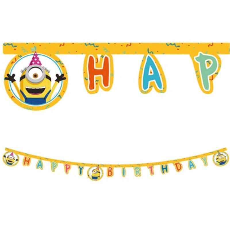 Guirlande Joyeux anniversaire Minions