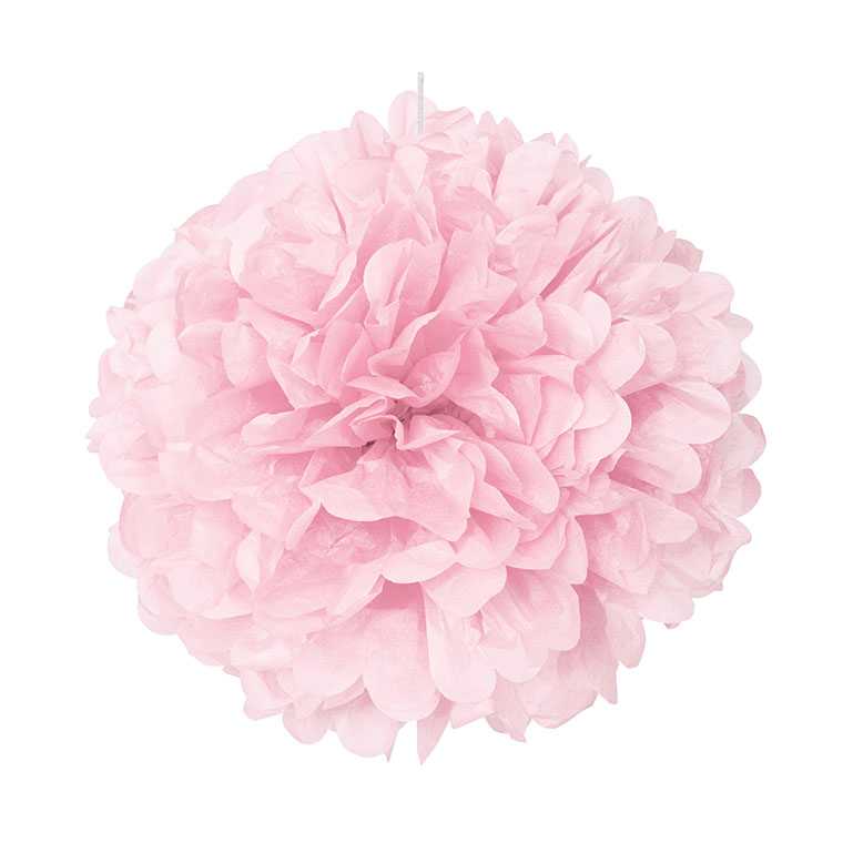 Pompon rosa 40cm, 1 Stk