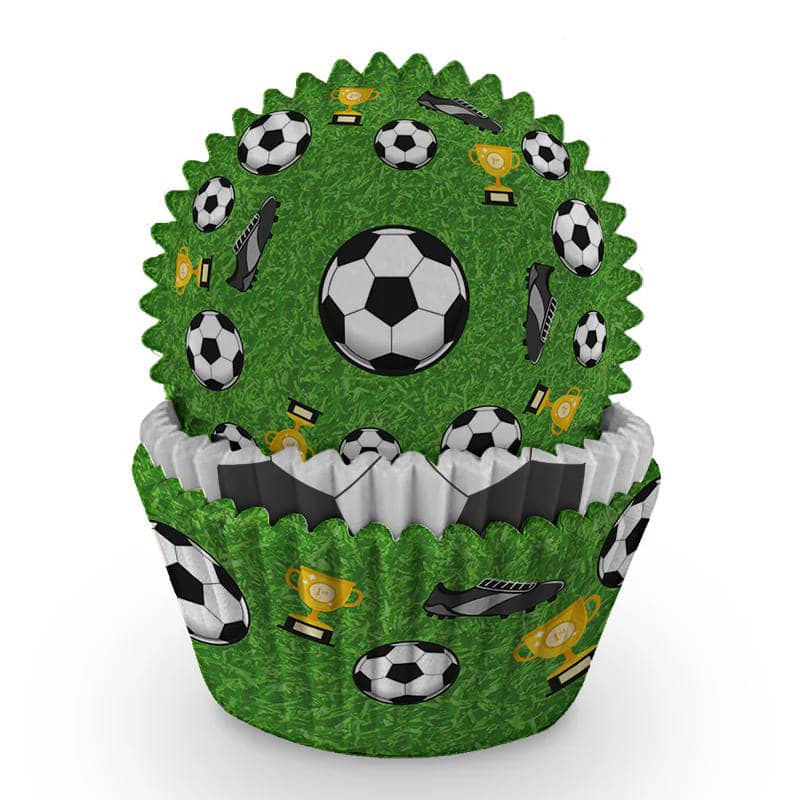 Caissettes à Cupcakes Football 48 pcs.