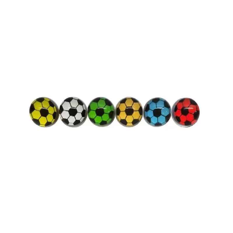 Balle de foot en caoutchouc, 1 pc. assort.