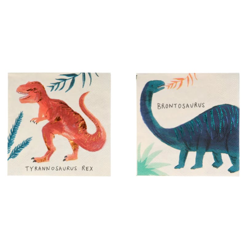 Serviettes Meri Meri Dinosaure, 16 pcs.