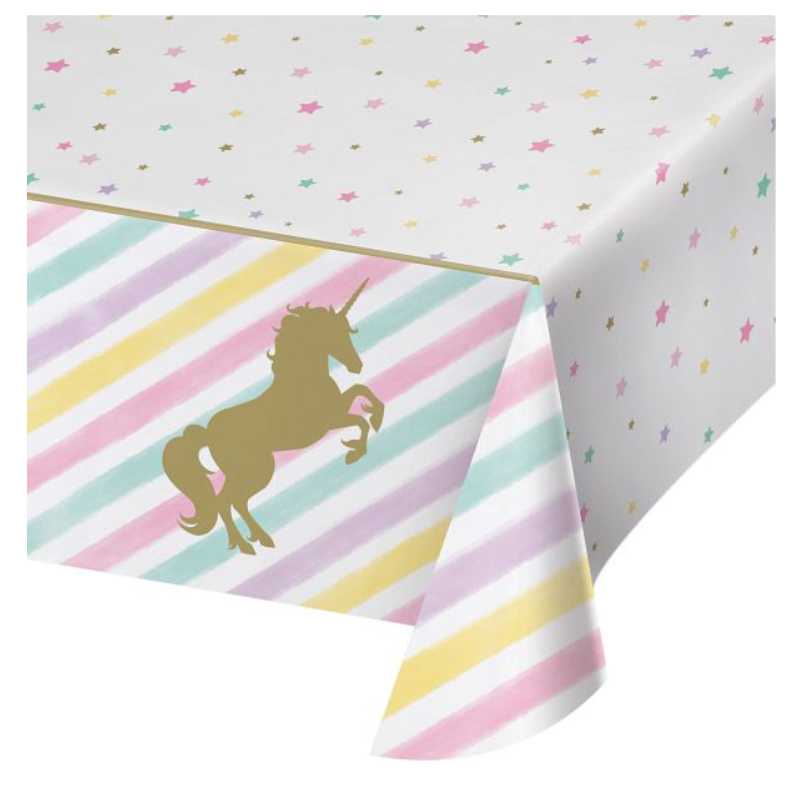 Tischdecke goldenes Einhorn