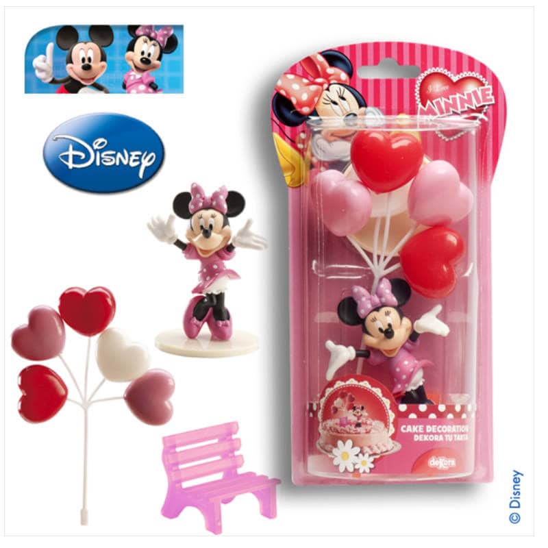 Tortendeko-Set Minnie Maus, 3-tlg.