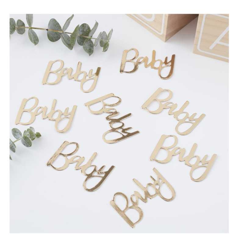 Konfetti Babyshower Gold