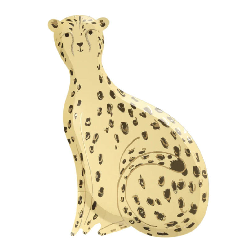 Assiettes de fête Meri Meri Guépard