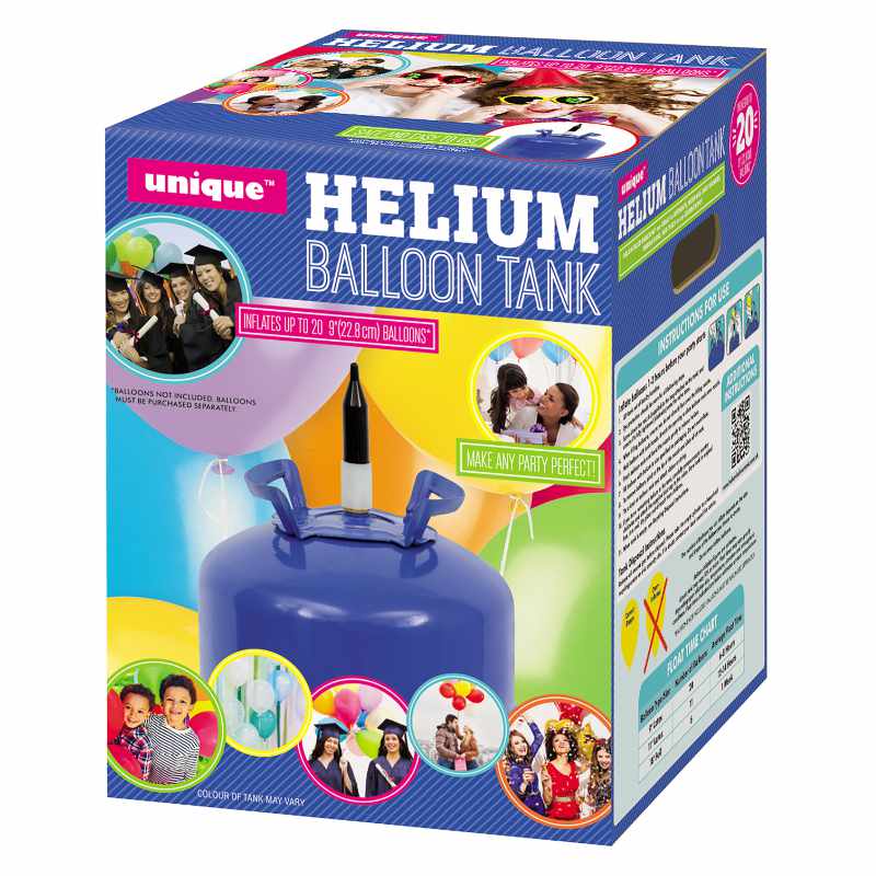 Bouteille d'hélium pour env. 20 ballons