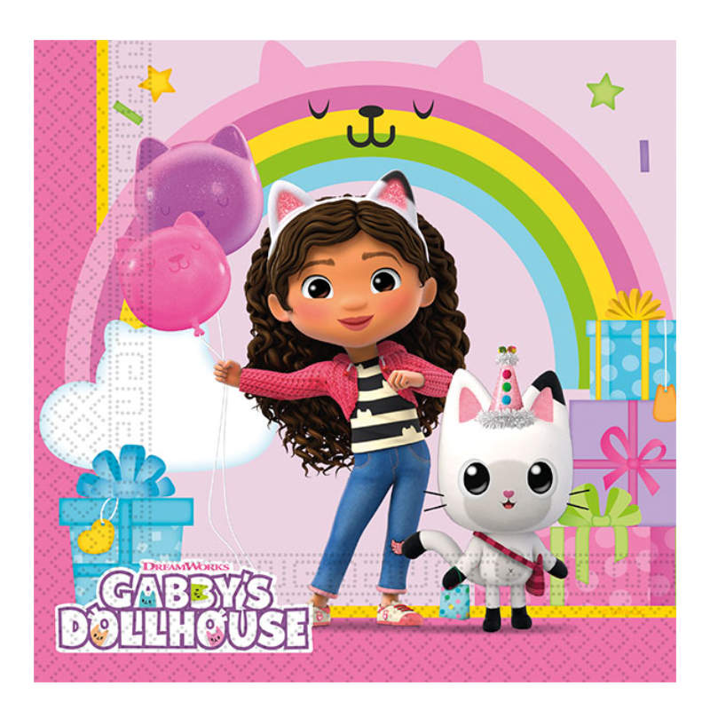 Serviettes Gabby's Dollhouse, 20 pcs.