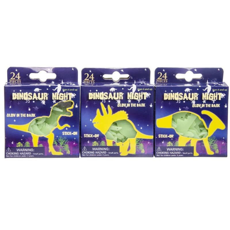 Dinos lumineux, 1 pc assort.