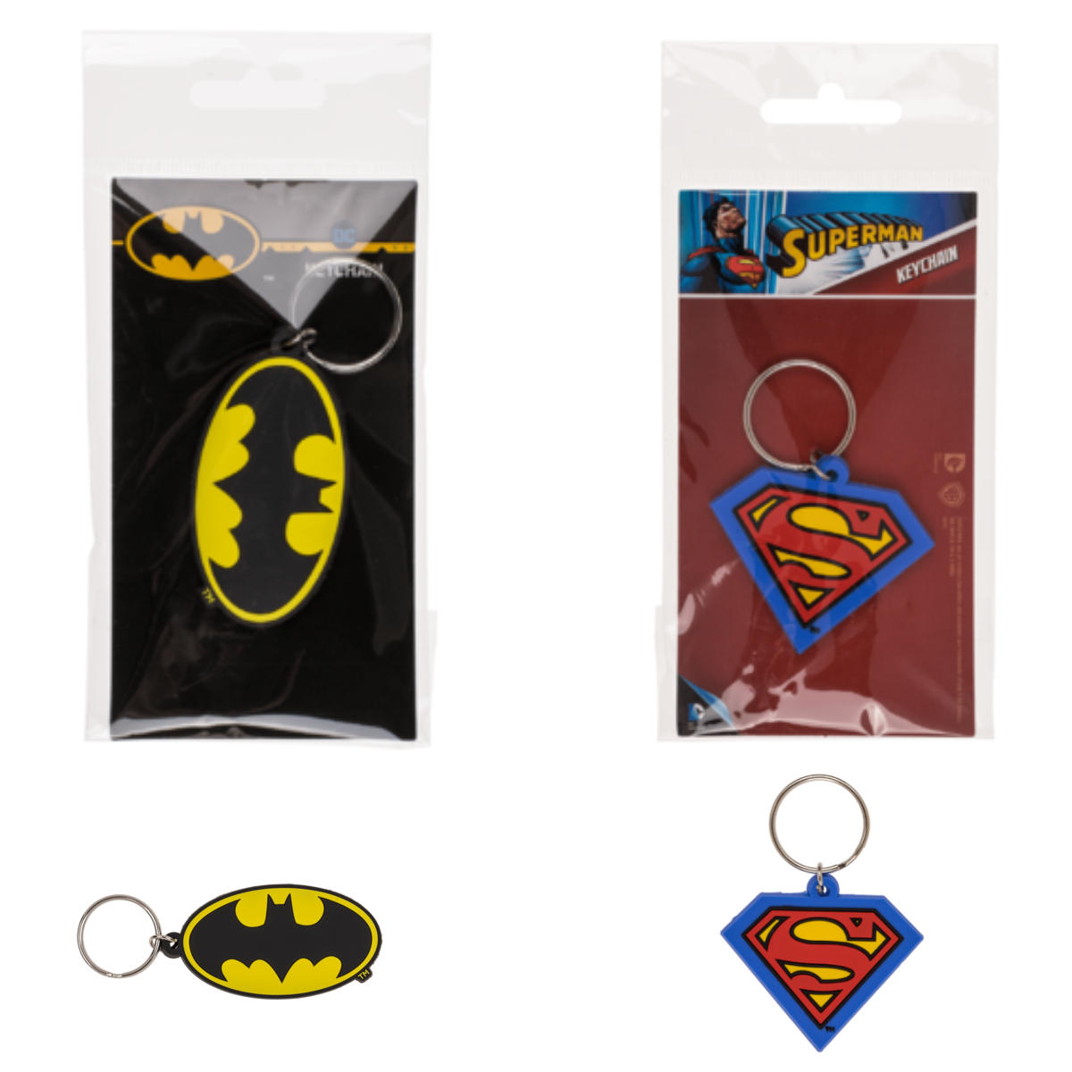 Porte-clés Batman & Superman, 1 pc. assort.