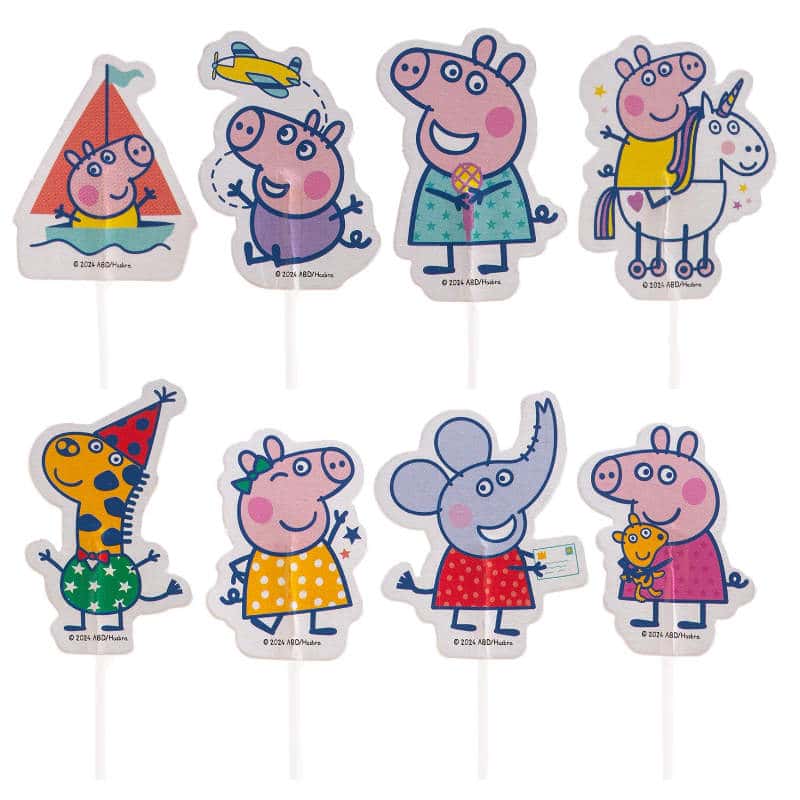 Cake Topper Peppa Pig, 16 pcs.