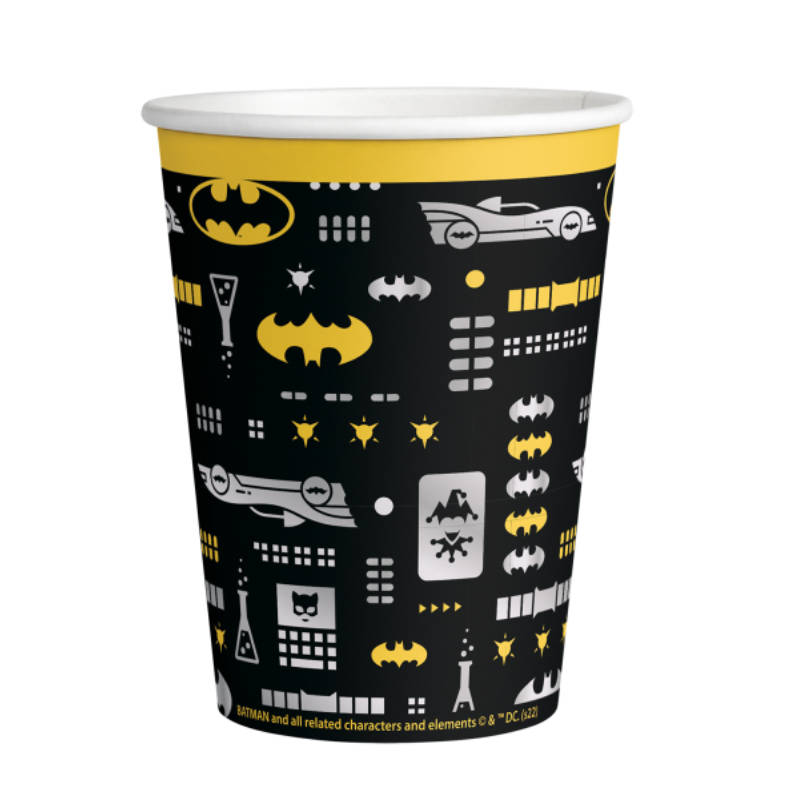 Gobelets de fête Batman, 8 pcs