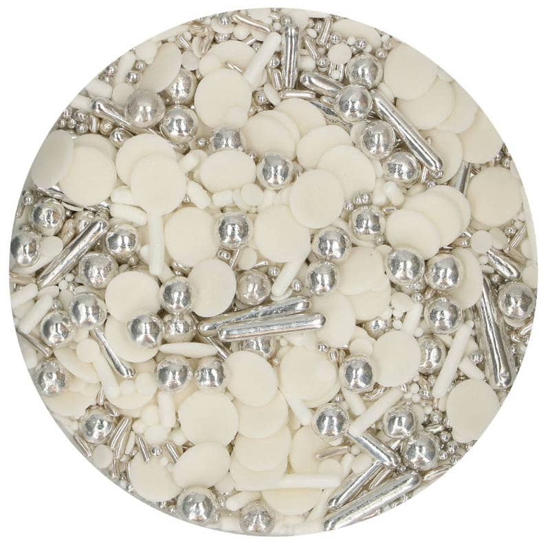 Funcakes Zuckerstreusel Medley Silver Chic, 65g