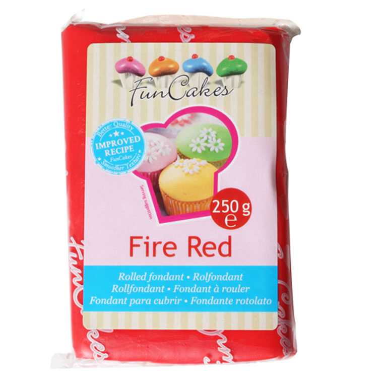 Funcakes Fondant Rot, 250 g