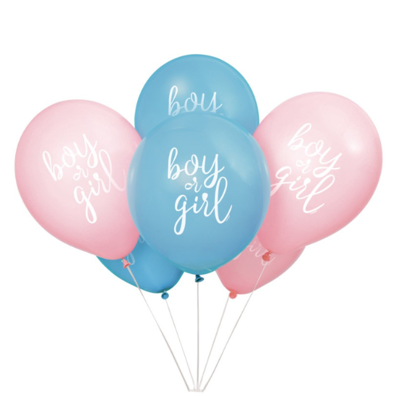 Ballons "Boy or Girl", 12 pcs.