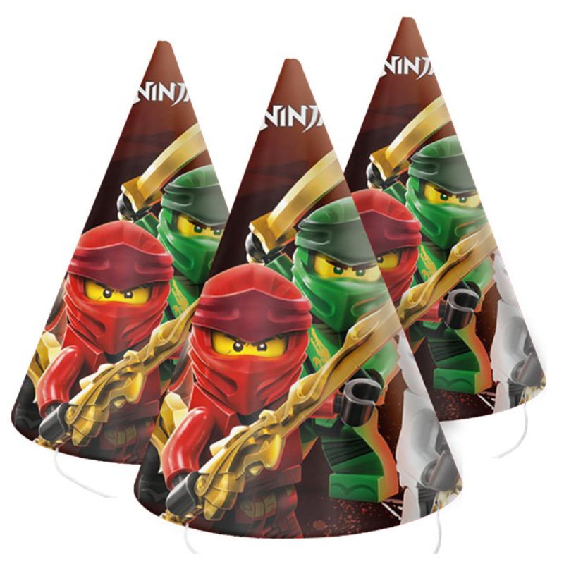 Partyhüte Ninjago, 6 Stk.