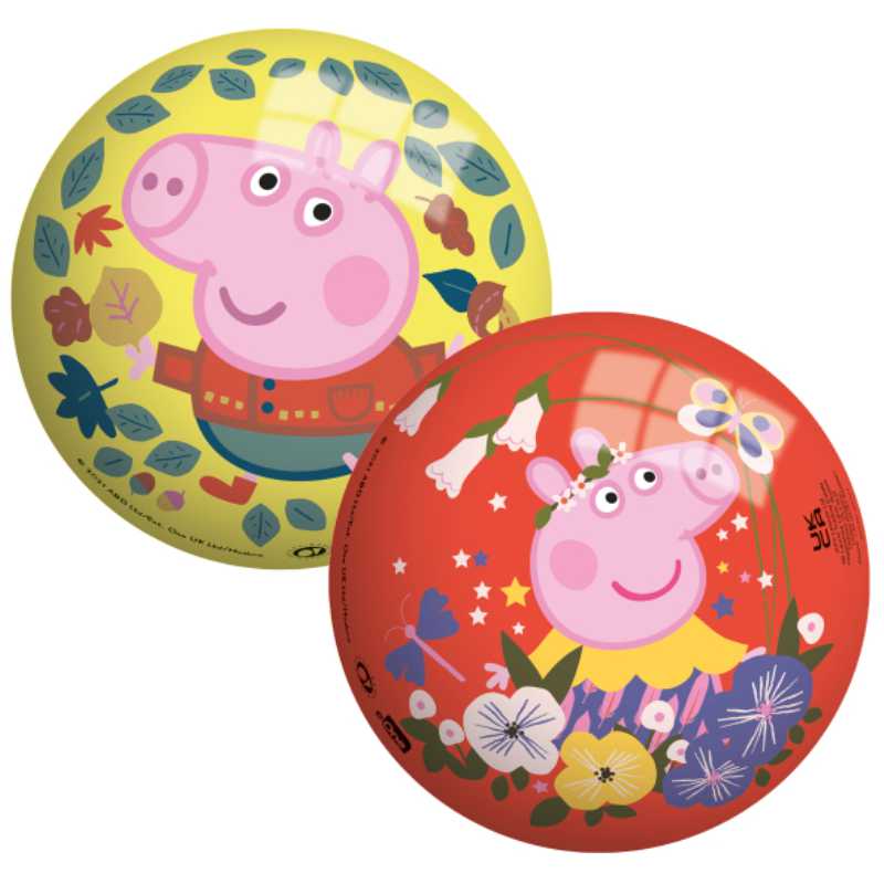 Ball Peppa Pig, 13 cm asso.