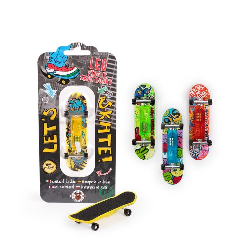 LED Skateboard pour doigt, 1 pc assort.