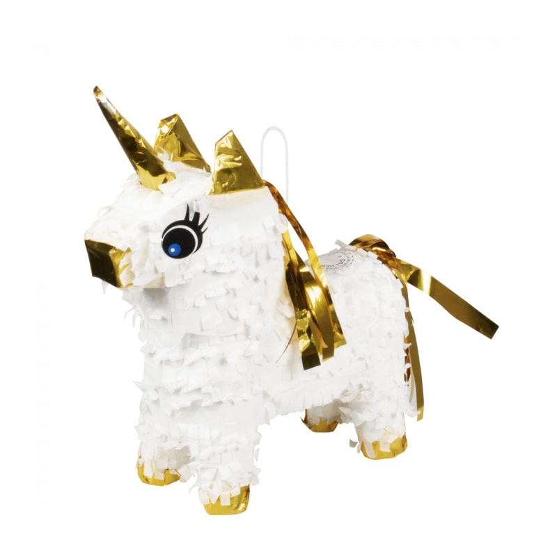 Mini piñata licorne dorée