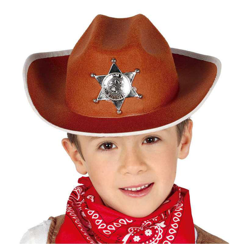 Sheriffhut (Cowboyhut) braun