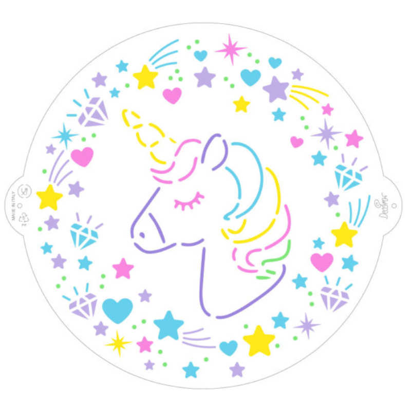 Pochoir licorne