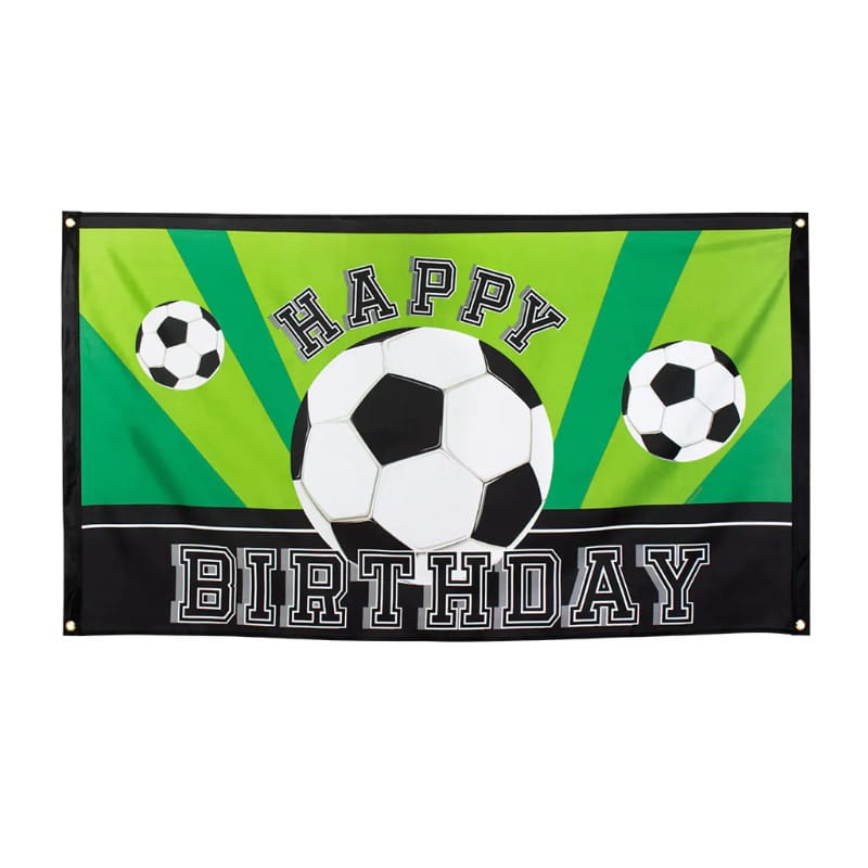 Bannière Happy Birthday Football