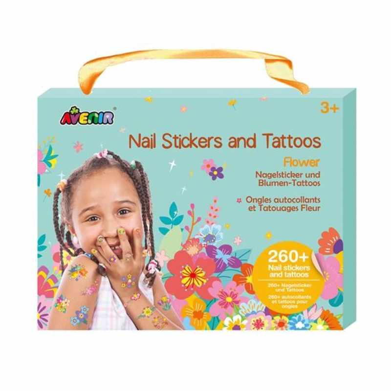 Nagelsticker & Tattoos Blumen