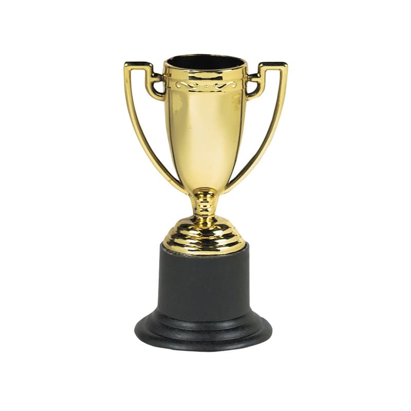 Mini trophées en plastique, 6 pcs.