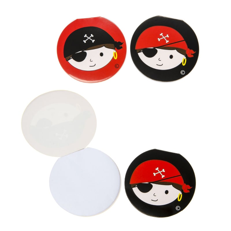 Carnet de notes rond Pirate, 1 pc assort.