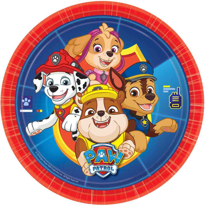 Teller Paw Patrol, 8 Stk.