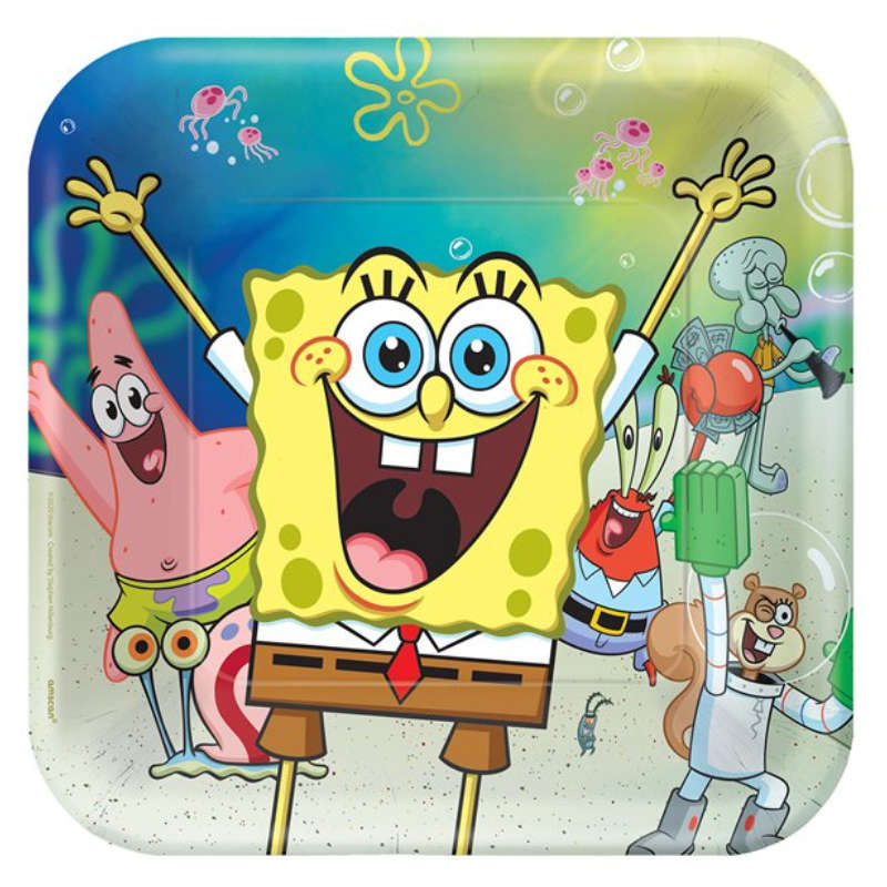 Teller Spongebob, 8 Stk.