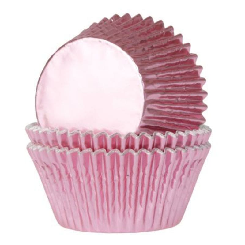 Muffinförmchen babyrosa metallic