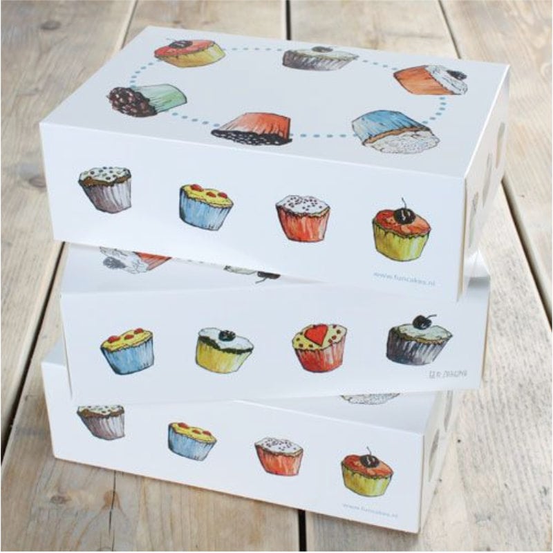 Cupcake Box, 3 Stk.