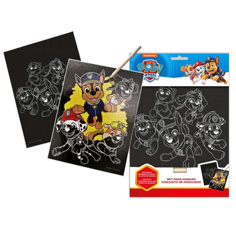 Set d'images à gratter Paw Patrol