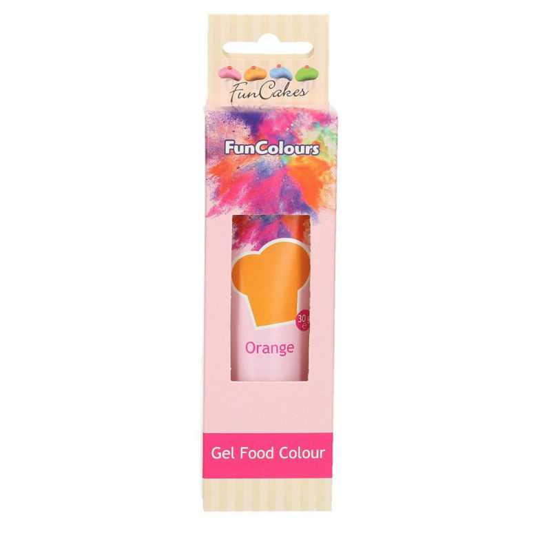 Funcakes_Lebensmittelfarbe_Orange Funcakes Lebensmittelfarbe Orange