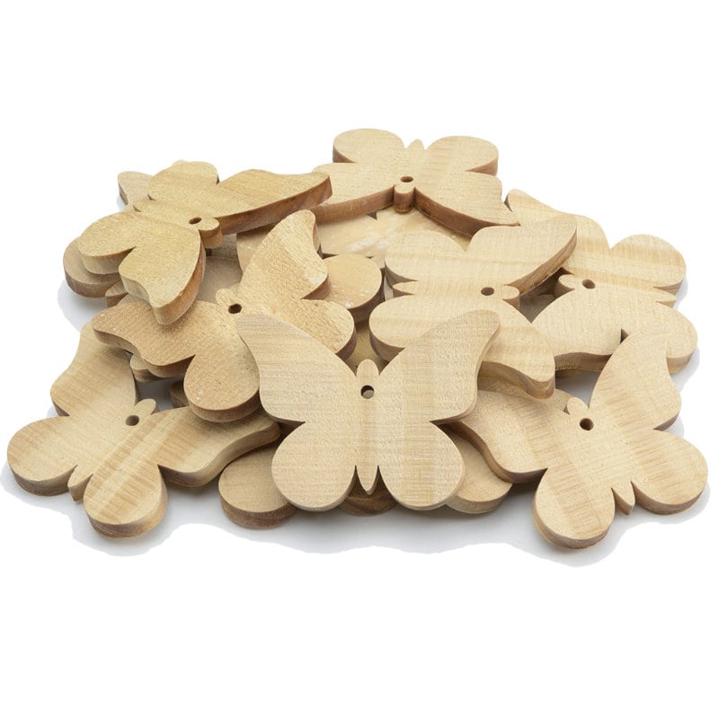 Grands papillons en bois, 20 pcs.