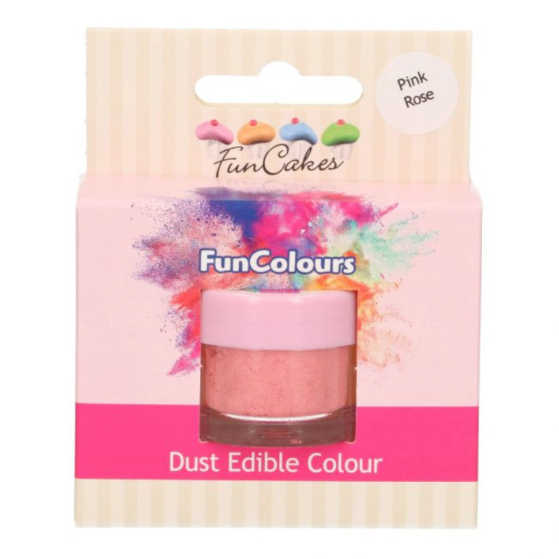 Funcakes poudre de paillettes rose