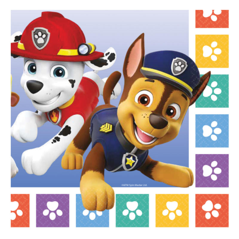 Servietten Paw Patrol, 16 Stk.