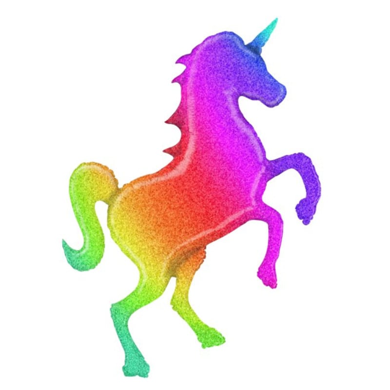 Folienballon Regenbogen Einhorn