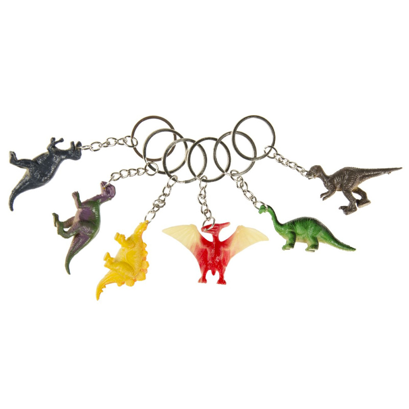 Porte-clés dinosaure, 1 pc. assort.