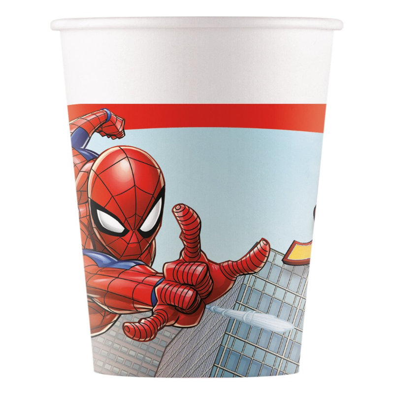 Gobelets de fête Spiderman, 8 pcs.