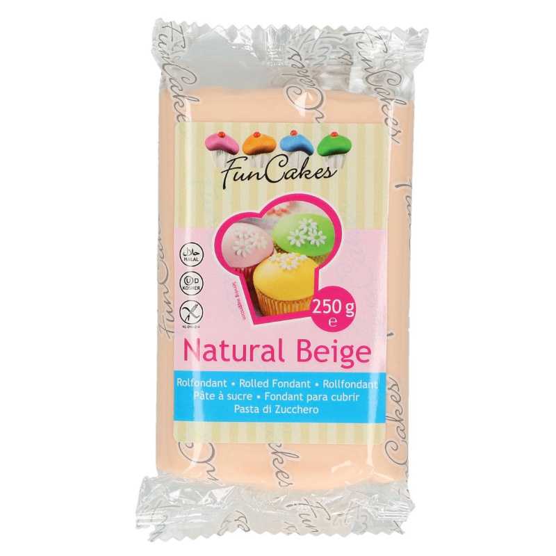 Funcakes Fondant Natural Beige, 250 g