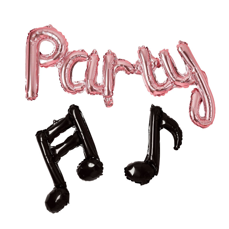 Ballongirlande Party Musiknoten