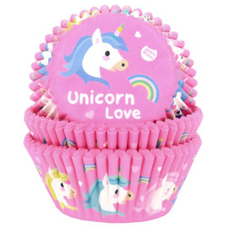 Muffinförmchen Einhorn Love 50 Stk.