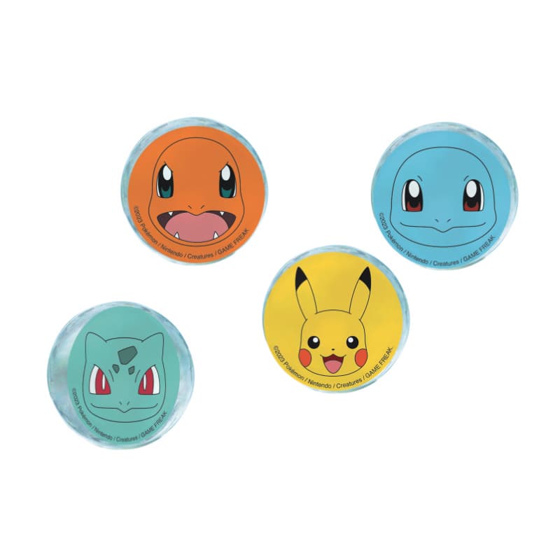 Balles en caoutchouc Pokémon, 4 pcs.