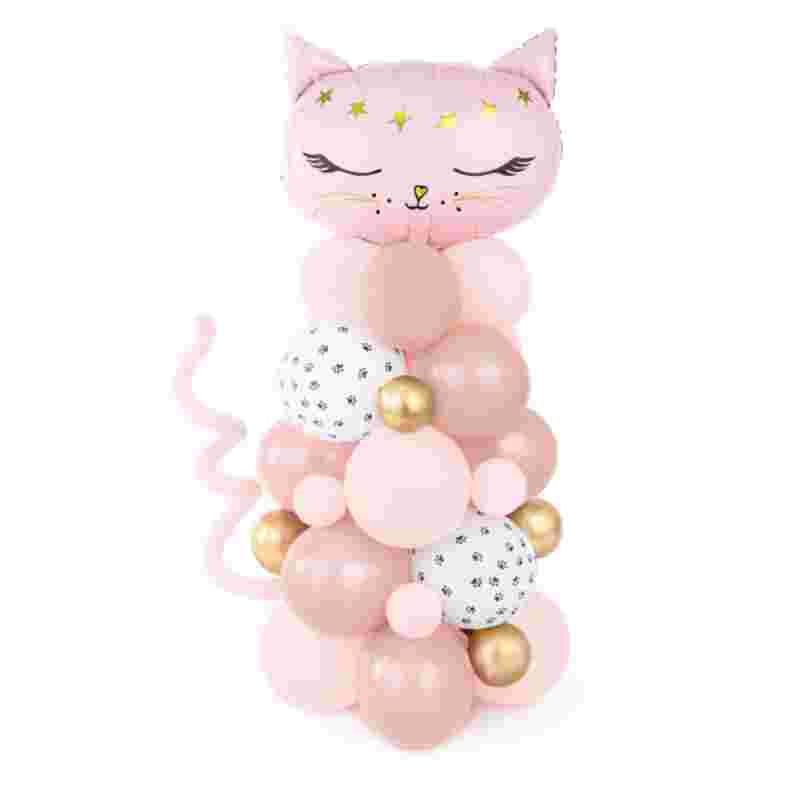 Ballonbogen Katze pink