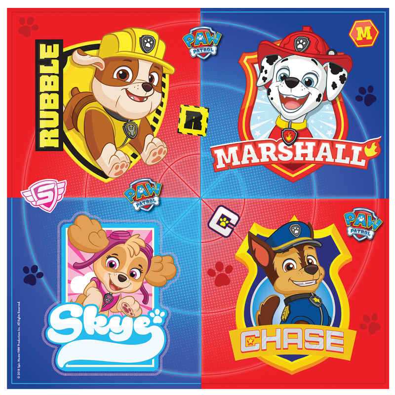 Servietten Paw Patrol, 16 Stk.