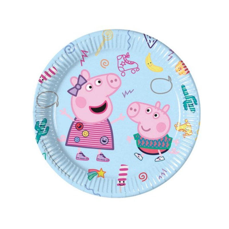 Assiettes de fête Peppa Pig, 8 pcs.